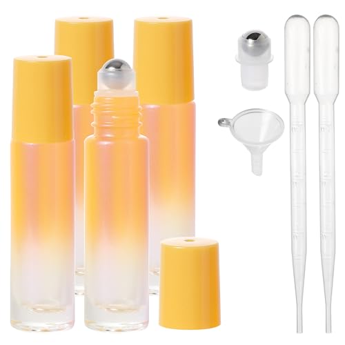 SESENSE Essential Oil Roller Bottles 10ml Orange 4 Pack
