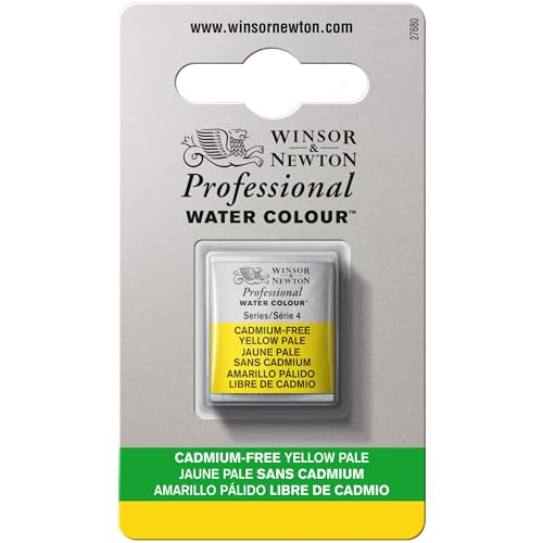 Winsor & Newton Professional Watercolor Half Pan - Cadmium-Free Yellow Pale