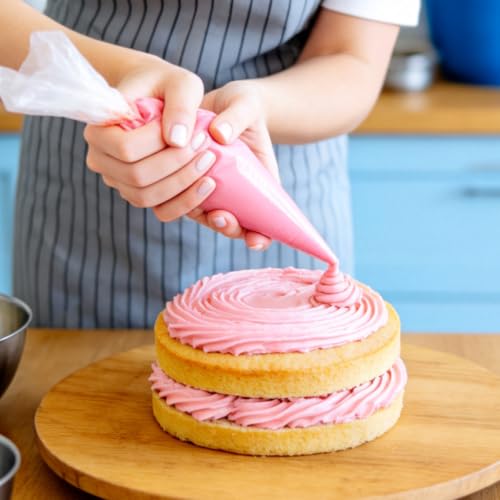 16 Inch Disposable Piping Bags - 100 Pack for Cake Decorating