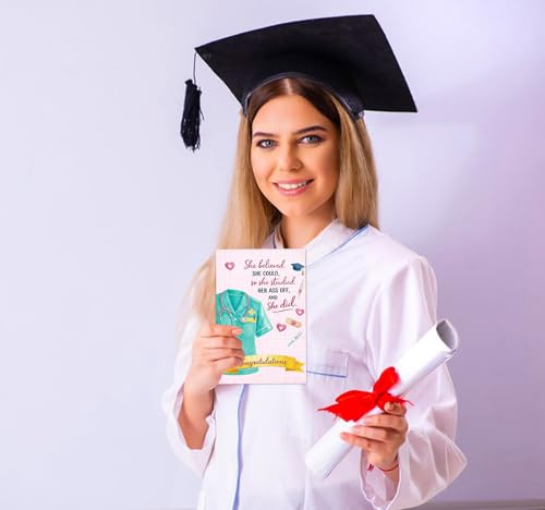 WALENGIF Nurse Graduation Card for Nursing Students and New Nurses