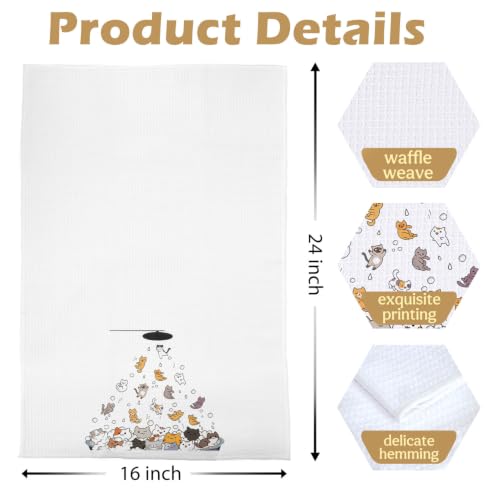 Funny Cat Hand Towels - Black Cat Decorative Towel 16x24 in - Bathroom-02