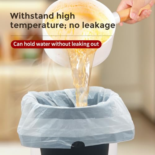 LEASYLIFE Small Drawstring Trash Bags - 60 Count, 1.2-2.1 Gallon Size