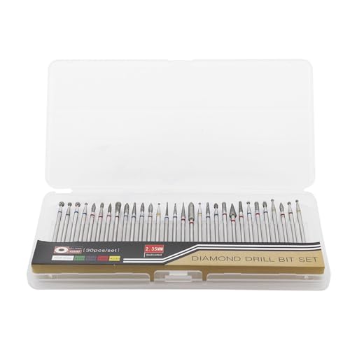 30-Piece Nail Drill Bits Set - Professional Acrylic & Gel Removal