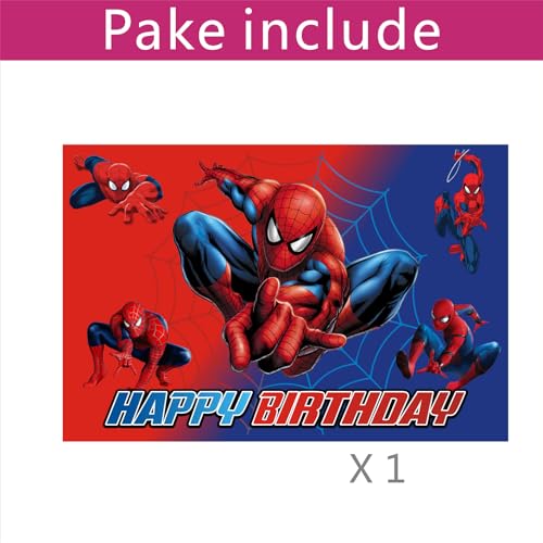 Happy Birthday Backdrop Banner for Kids - 59x39.4 Inches