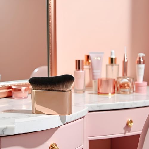 Self Tanning Brush Rose Gold Soft Bristles for Face and Body Makeup