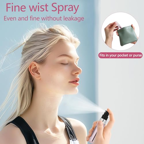 opasyo Refillable Travel Perfume Atomizer Bottle 5ml 4-Pack