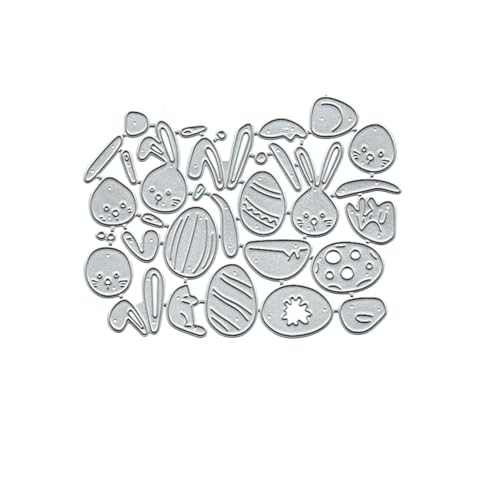 Easter Bunny Metal Cutting Dies for Scrapbooking and Card Making