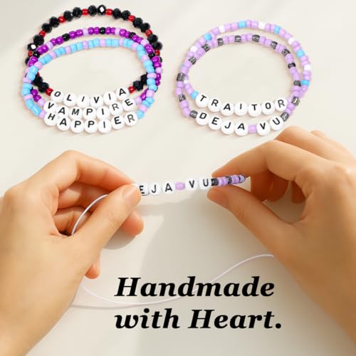 Olivia Rodrigo Inspired Beaded Friendship Bracelet Set - Fan Merch Gift