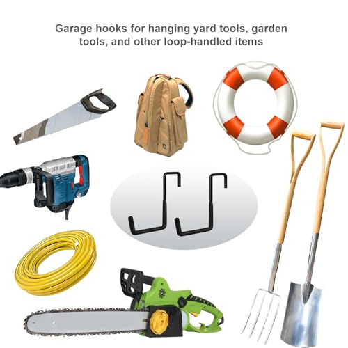 Heavy Duty Rafter Hanger Hooks - 2 Pcs Large Garage Utility S-Hooks for Storage