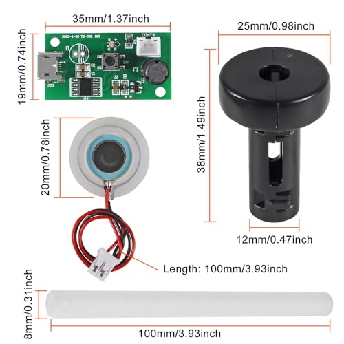 USB Humidifier Module - 4-Pack Ultrasonic Atomizer for DIY Mist Maker