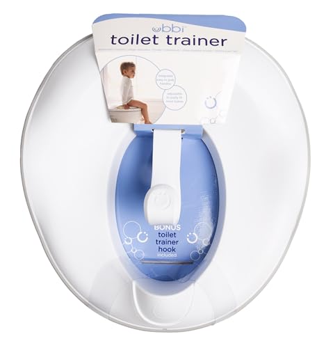 Ubbi Adjustable Toilet Trainer for Toddlers with Handles, Gray (2 Pack)