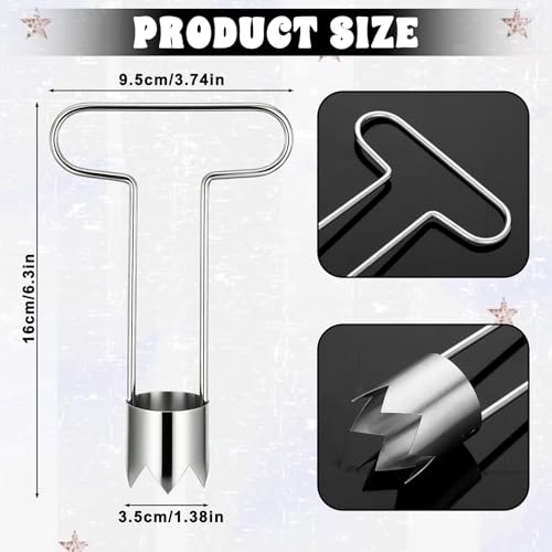 Stainless Steel Pepper Seed Corer Tool - Multifunctional Fruit & Vegetable Remover