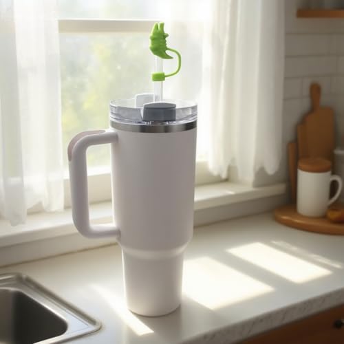 Silicone Straw Cover for Stanley Cup - Alligator Shape Topper