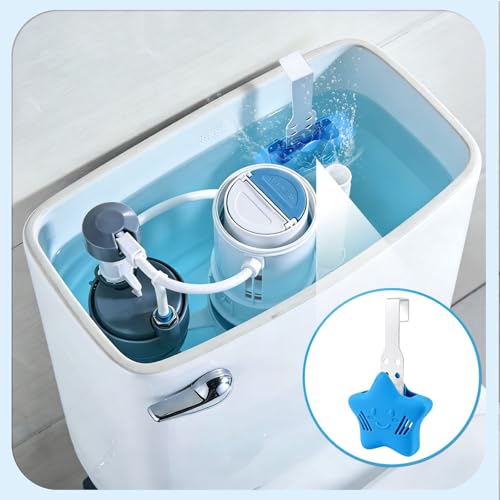 Blue Adjustable Toilet Tank Tablet Holder Caddy - Pack of 2