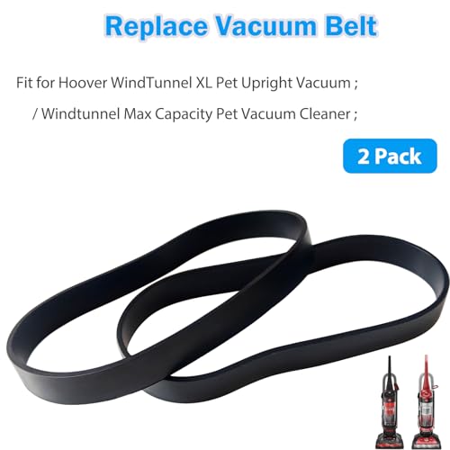 Vacuum Belts for Hoover WindTunnel XL Pet UH71105 & UH71107 - 2 Pack