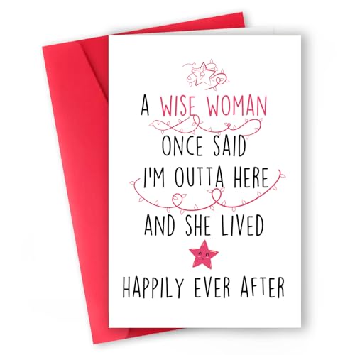 Funny Retirement Card for Women | Hilarious 'I'm Outta Here' Card