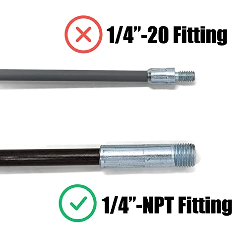 Midwest Hearth Chimney Brush Rod Reducer Adapter 1/4" to 3/8" NPT