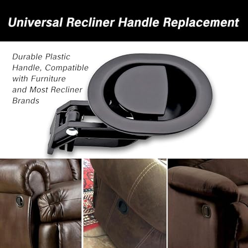 Universal Recliner Handle Replacement with Cable - Heavy Duty Zinc Alloy