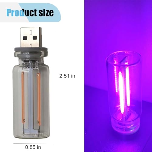 USB LED Ambient Light | Mini Retro Car Night Lamp - Purple