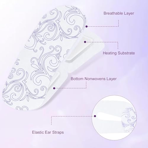 XPCARE 12 Pack Disposable Self-Heating Steam Eye Mask Unscented
