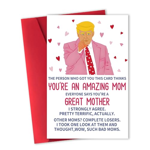 Funny Birthday Card for Mom - Humorous Greeting Card from Son or Daughter