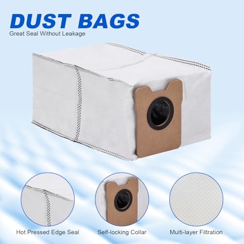 Eufy C20/C10 Vacuum Dust Bags - 8 Pack Replacement with Large Capacity