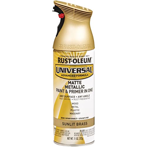 Rust-Oleum Universal 11 oz Matte Sunlit Brass Metallic Spray Paint