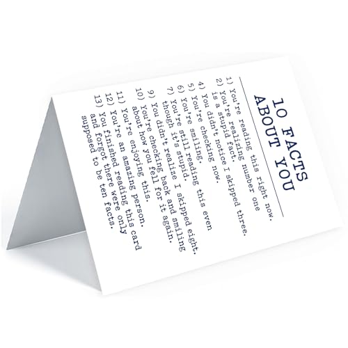 Funny Birthday Card - 10 Facts About You Humor Card B9