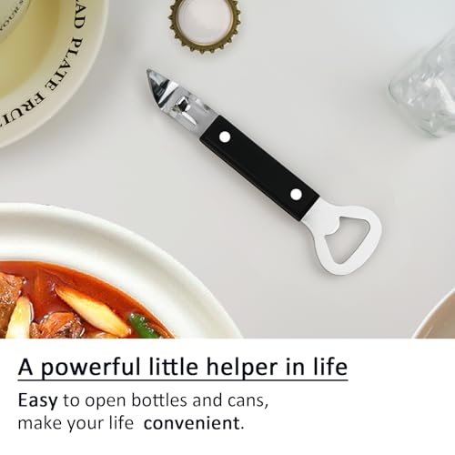 KTOJOY Little Cook 2-in-1 Can & Bottle Opener - Black, Model 6.1, Stainless Steel