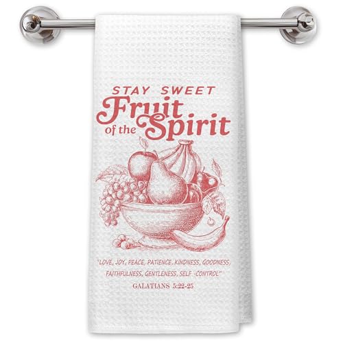 Fruit of The Spirit Kitchen Hand Towel, Galatians 5:22-25 Scripture Gift