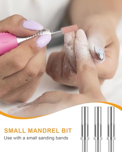 Rolybag Mandrel Nail Drill Bit for Sanding Bands 3/32 Inch 3 Pcs