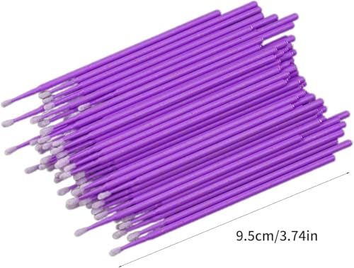HODASHI 100Pcs Disposable Car Touch-Up Paint Micro Brushes Rose Red