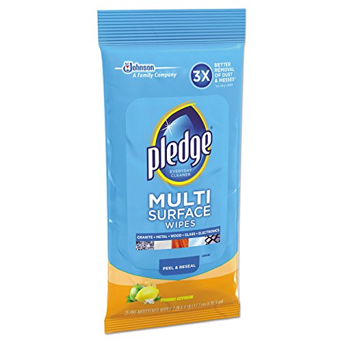 Pledge Multi-Surface Everyday Cleaning Wipes, 25 Count