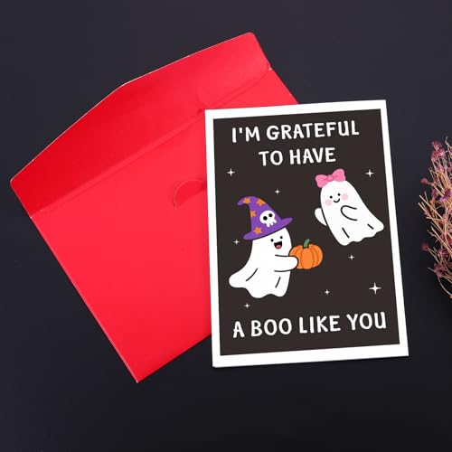 Spooky Halloween Boo Basket Stuffer Set with Greeting Cards