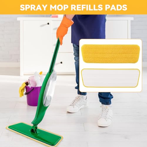 16in Reusable Microfiber Mop Pads - 4 Pack for Libman Freedom Spray Mop