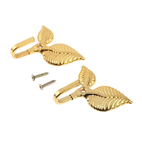 Vintage Leaf Curtain Holdbacks - 2Pcs Multifunctional Wall Hooks