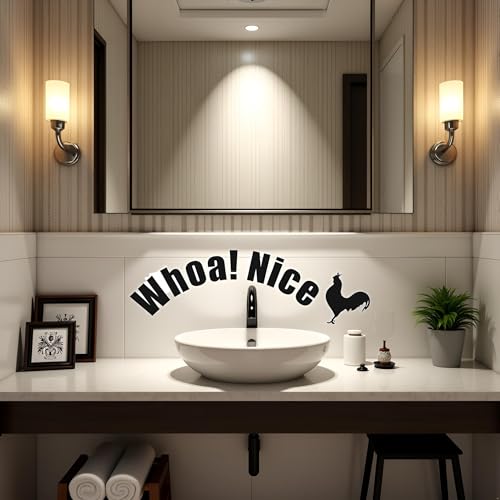 Funny Toilet Sticker Decals - Waterproof Vinyl Humor Decor