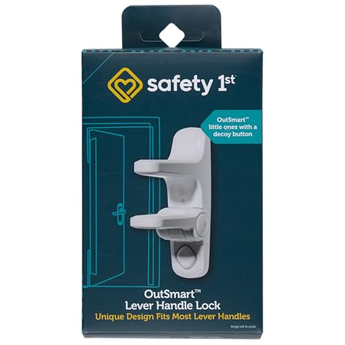 Safety 1st OutSmart Child Proof Lever Lock - White, 1 Pack