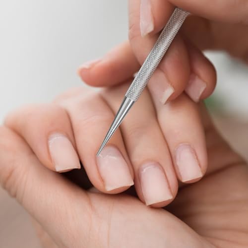 Qianyu Stainless Steel Cuticle Pusher and Nail Cleaner 2Pcs