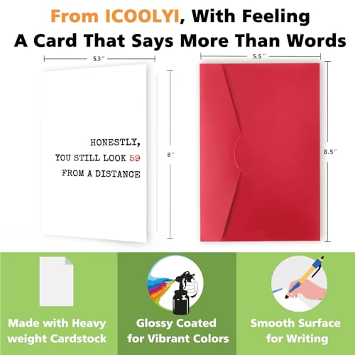 Funny 60th Birthday Card – Humorous Gift for Men & Women