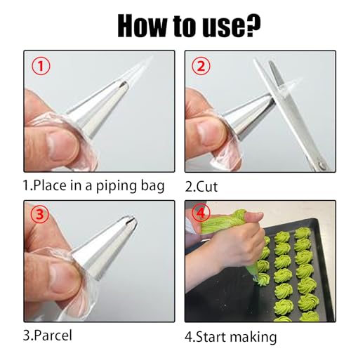 1M Stainless Steel Piping Tip for Cake Decorating & Icing
