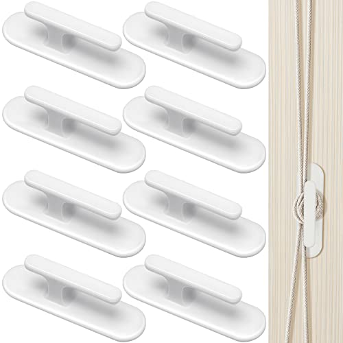 8 Pcs Adhesive Blind Cord Hooks for Window Shades & Blinds, Easy Installation
