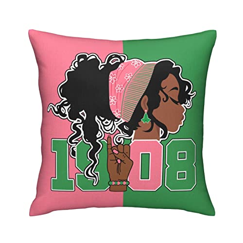 Sorority Gifts Pillow Cover 18x18 White - Double-Sided Coklyirt