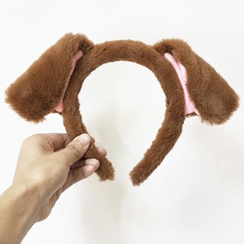 Yaxaming Dalmatian Dog Ears Headband Animal Costume Hair Hoop