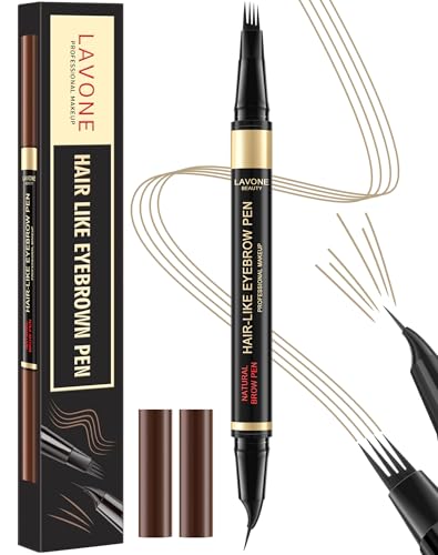 LAVONE 2-in-1 Waterproof Microblading Eyebrow Pen & Precise Brow Pencil Blonde