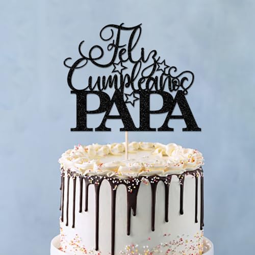 Feliz Cumpleanos Papa Cake Topper | Happy Father's Day Decor