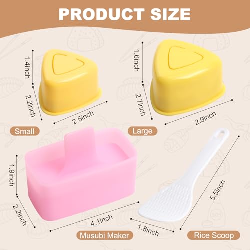 Onigiri & Musubi Maker 3-Pack - Rice Ball Mold Set