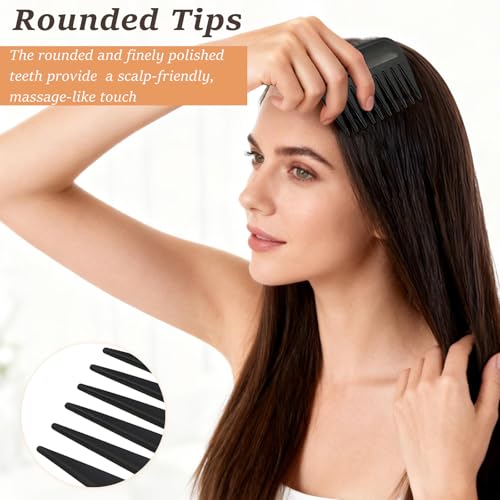 Attkryy 8-Pack Wide Tooth Detangler Combs Anti-Static Hair Combs