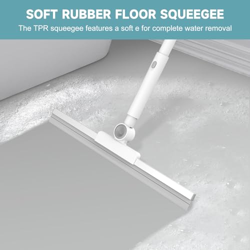Nacena 4-in-1 Shower Scrubber with Adjustable Long Handle
