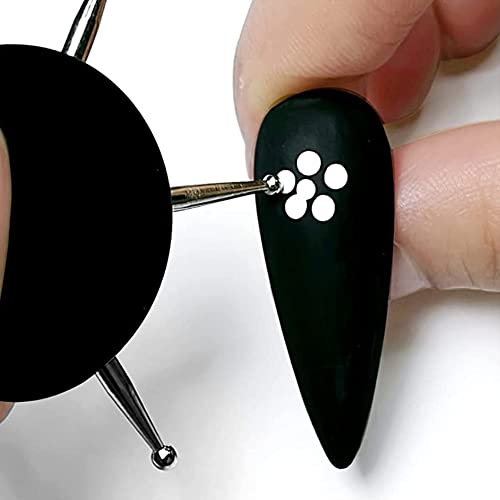 JLEivvi Nail Dotting Tool Set - Stainless Steel Circular Nail Art Pen